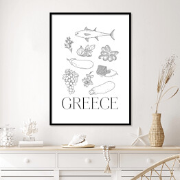 Plakat w ramie Kuchnie świata - kuchnia grecka