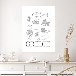 Plakat samoprzylepny Kuchnie świata - kuchnia grecka