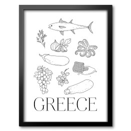 Obraz w ramie Kuchnie świata - kuchnia grecka