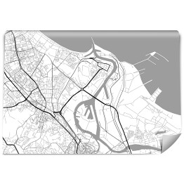 Fototapeta samoprzylepna Minimalistyczna mapa Gdańska