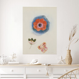 Plakat Odilon Redon Studium kwiatów. Reprodukcja