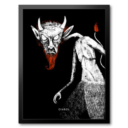 Obraz w ramie Demony - Diaboł