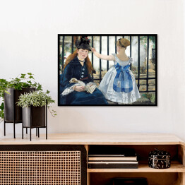 Plakat w ramie Edouard Manet "Kolej" - reprodukcja
