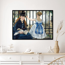 Plakat w ramie Edouard Manet "Kolej" - reprodukcja
