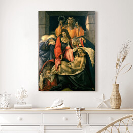 Obraz klasyczny Sandro Botticelli "Lament nad zmarłym Chrystusem" - reprodukcja