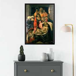 Obraz w ramie Sandro Botticelli "Lament nad zmarłym Chrystusem" - reprodukcja