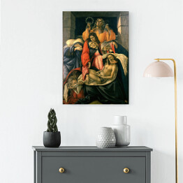 Obraz na płótnie Sandro Botticelli "Lament nad zmarłym Chrystusem" - reprodukcja