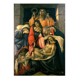 Plakat samoprzylepny Sandro Botticelli "Lament nad zmarłym Chrystusem" - reprodukcja