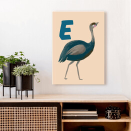 Obraz klasyczny Alfabet - E jak emu