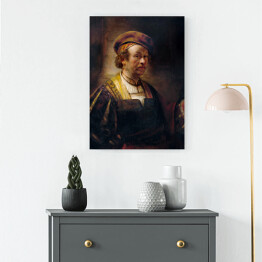 Obraz na płótnie Rembrandt "Autoportret" - reprodukcja