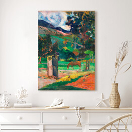 Obraz na płótnie Paul Gauguin Krajobraz Tahiti. Reprodukcja