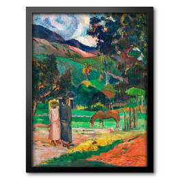 Obraz w ramie Paul Gauguin Krajobraz Tahiti. Reprodukcja