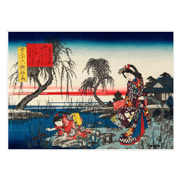 Plakat Utugawa Hiroshige Japanese women. Reprodukcja obrazu