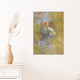 Plakat samoprzylepny Claude Monet The Geese. Reprodukcja