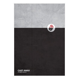 Plakat samoprzylepny "Cast Away" - minimalistyczna kolekcja filmowa