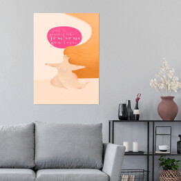 Plakat "Talk to yourself like someone you love" - ilustracja