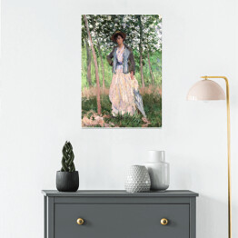 Plakat samoprzylepny Claude Monet Spacerowicz Reprodukcja obrazu