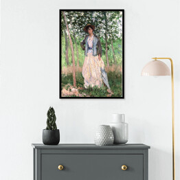 Plakat w ramie Claude Monet Spacerowicz Reprodukcja obrazu