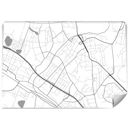 Fototapeta winylowa zmywalna Minimalistyczna mapa Chorzowa