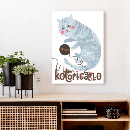 Obraz klasyczny Ilustracja - kotoricano - kocie kawy