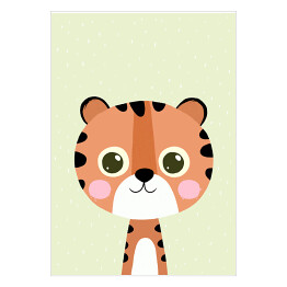 Plakat samoprzylepny Zwierzaczki - tygrys