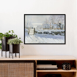 Plakat w ramie Claude Monet "Sroka" - reprodukcja