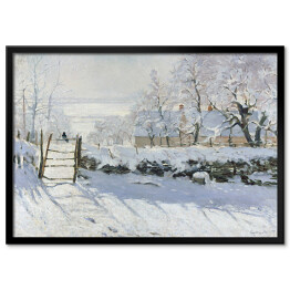 Plakat w ramie Claude Monet "Sroka" - reprodukcja