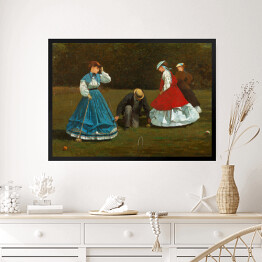Obraz w ramie Winslow Homer. Croquet Scene. Reprodukcja