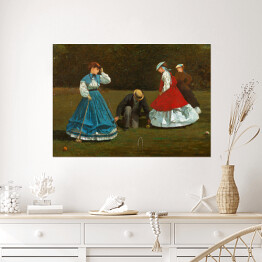 Plakat Winslow Homer. Croquet Scene. Reprodukcja
