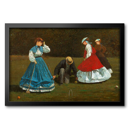 Obraz w ramie Winslow Homer. Croquet Scene. Reprodukcja