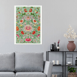 Plakat samoprzylepny Kolorowy ornament kwiatowy