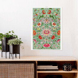Plakat Kolorowy ornament kwiatowy