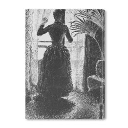 Obraz na płótnie Paul Signac Kobieta przy oknie. Reprodukcja