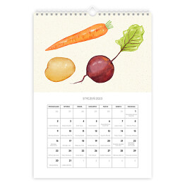 Kalendarz 13-stronicowy Kalendarz kuchenny