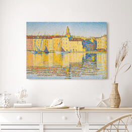 Obraz na płótnie Paul Signac "Houses in the Port Saint Tropez"
