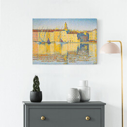 Obraz na płótnie Paul Signac "Houses in the Port Saint Tropez"