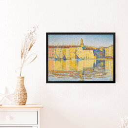 Obraz w ramie Paul Signac "Houses in the Port Saint Tropez"