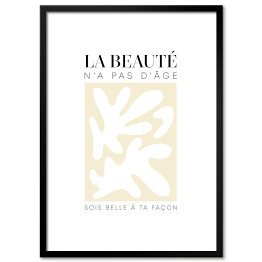 Plakat w ramie Ilustracja z napisem "La Beaute..."