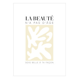 Plakat samoprzylepny Ilustracja z napisem "La Beaute..."