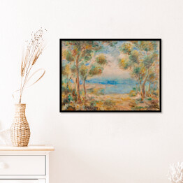 Plakat w ramie Auguste Renoir "Krajobraz nad morzem" - reprodukcja