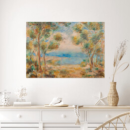 Plakat Auguste Renoir "Krajobraz nad morzem" - reprodukcja