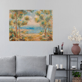 Plakat samoprzylepny Auguste Renoir "Krajobraz nad morzem" - reprodukcja