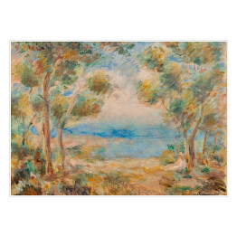 Plakat Auguste Renoir "Krajobraz nad morzem" - reprodukcja