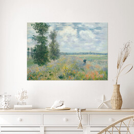 Plakat Claude Monet Pole maków Argenteuil. Reprodukcja