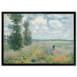 Plakat w ramie Claude Monet Pole maków Argenteuil. Reprodukcja