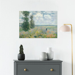 Plakat samoprzylepny Claude Monet Pole maków Argenteuil. Reprodukcja