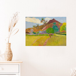 Plakat samoprzylepny Paul Gauguin "Tajlandzki krajobraz" - reprodukcja