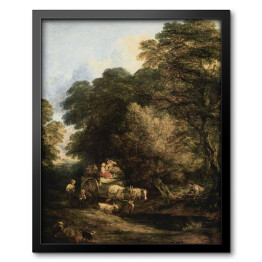 Obraz w ramie Thomas Gainsborough - The Market Cart Reprodukcja obrazu