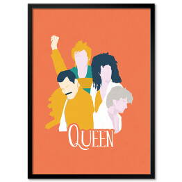 Plakat w ramie Zespoły - Queen