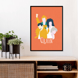 Plakat w ramie Zespoły - Queen